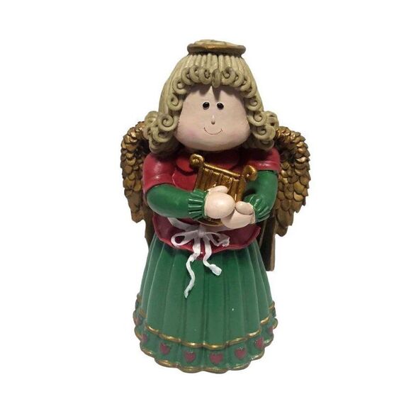 Vintage HOLIDAY COLLECTION Dough Angel Figurine Christmas 11" Tall - Picture 1 of 9